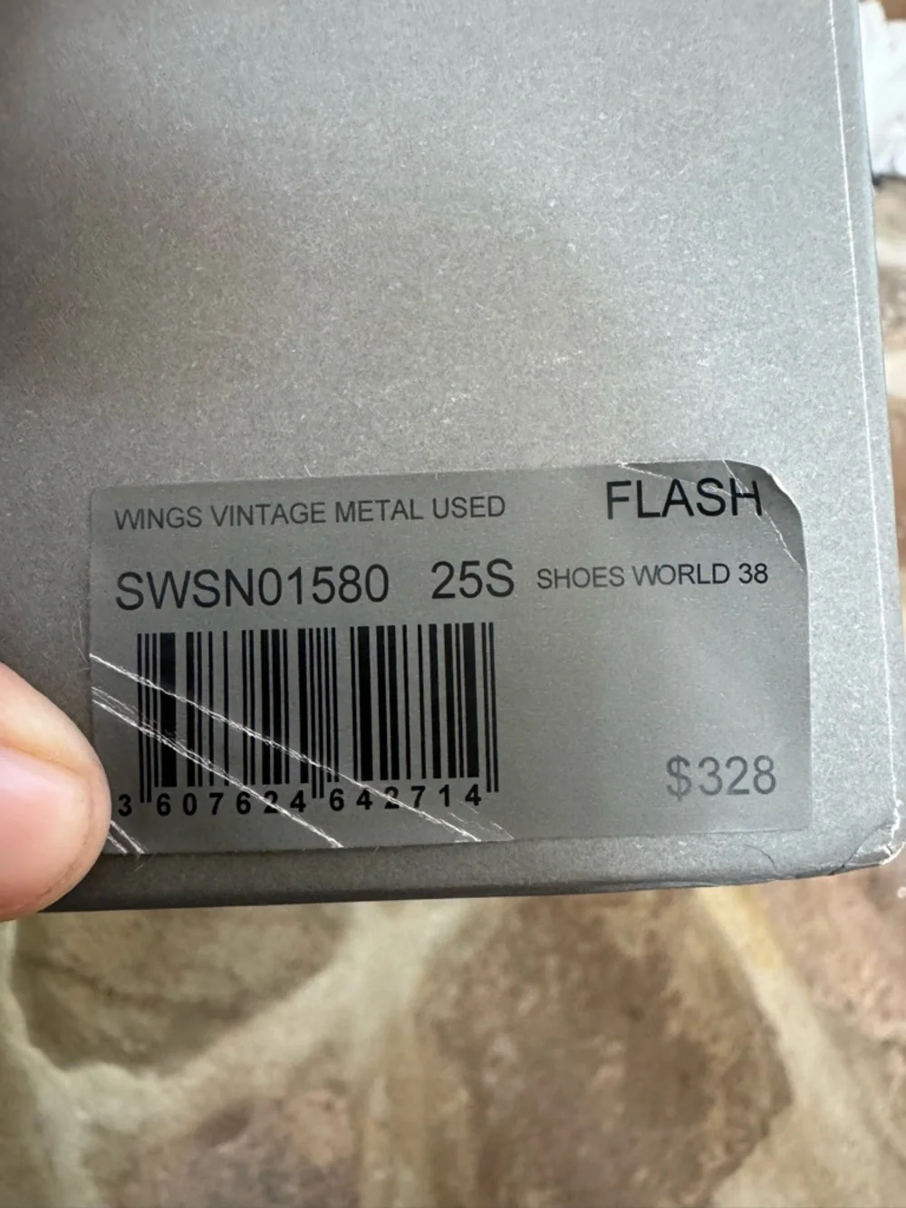 Zadig & Voltaire Wings White and Gold Low-Top Flash Sneakers - Picture 8 of 9